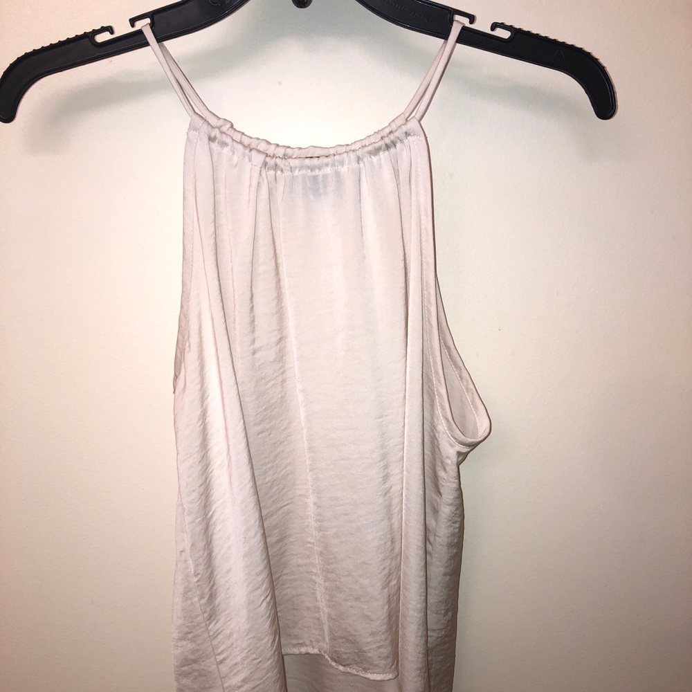 Cream Flowy Tank